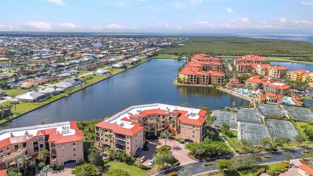 90 Vivante Blvd Unit 202, Punta Gorda, FL 33950 - drone / aerial view of a large body of water and apartment complex / building