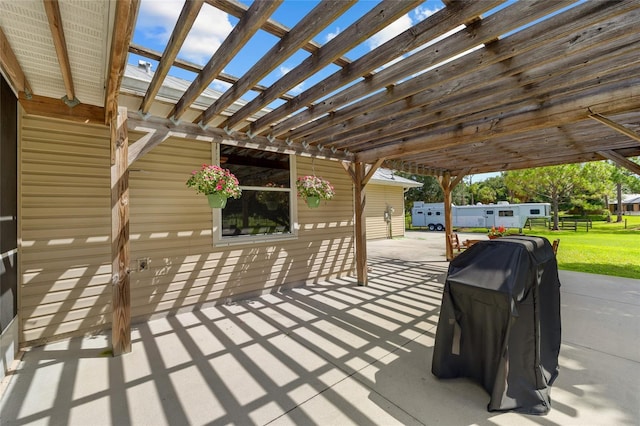 5221 Blackjack Cir, Punta Gorda, FL 33982 - view of patio / terrace featuring a pergola and grilling area