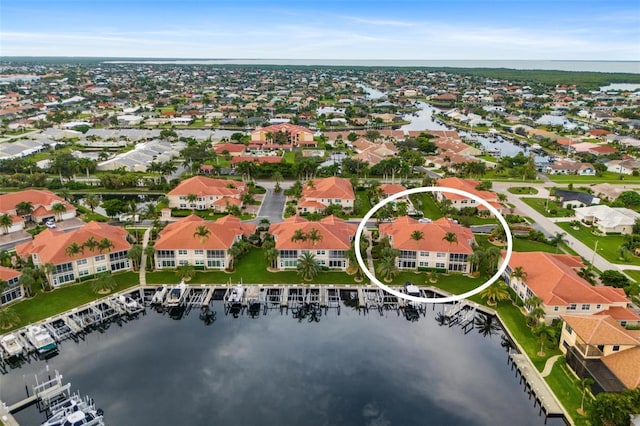 2630 Tarpon Cove Dr Unit 212, Punta Gorda, FL 33950 - aerial perspective of suburban area featuring a nearby body of water