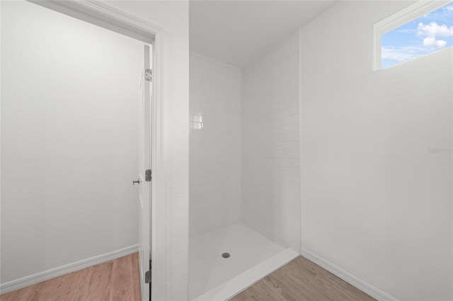 2138 Blaser St, Punta Gorda, FL 33980 - full bath with wood finished floors and a shower stall