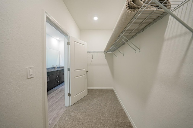 2138 Blaser St, Punta Gorda, FL 33980 - walk in closet featuring light colored carpet
