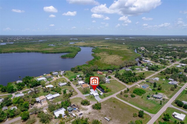 405 Ridgecrest Dr, Punta Gorda, FL 33982 - aerial view of property and surrounding area featuring a nearby body of water and nearby suburban area