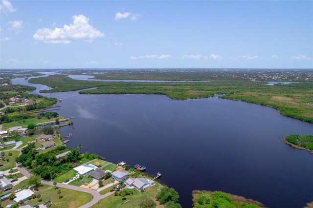 405 Ridgecrest Dr, Punta Gorda, FL 33982 - aerial perspective of suburban area with a nearby body of water