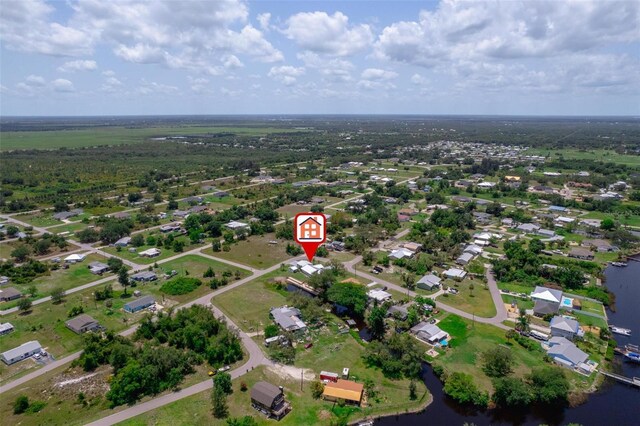 405 Ridgecrest Dr, Punta Gorda, FL 33982 - aerial view of property's location with a large body of water and nearby suburban area