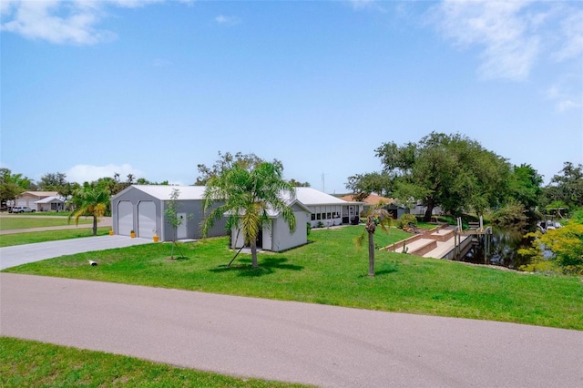 405 Ridgecrest Dr, Punta Gorda, FL 33982 - view of front of house with a front yard and driveway
