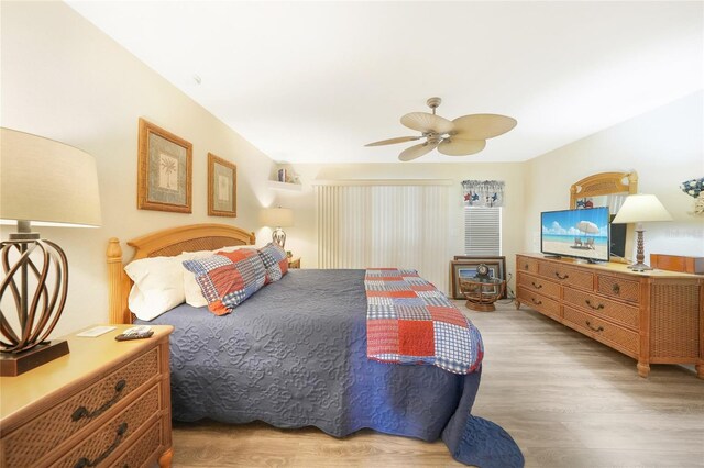 37 Pepe Ct, Punta Gorda, FL 33983 - bedroom featuring wood finished floors and a ceiling fan