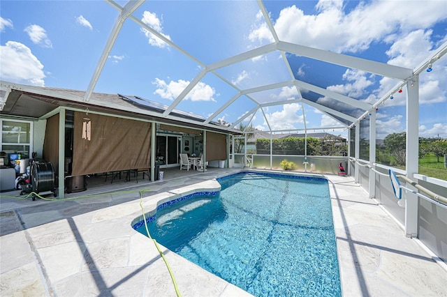 37 Pepe Ct, Punta Gorda, FL 33983 - outdoor pool with a patio, outdoor dining area, and a lanai