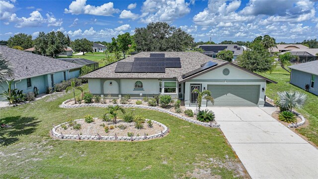 37 Pepe Ct, Punta Gorda, FL 33983 - single story home with stucco siding, an attached garage, and a front lawn