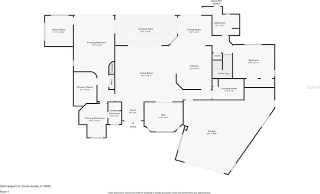 250 Freeport Ct, Punta Gorda, FL 33950 - view of property floor plan