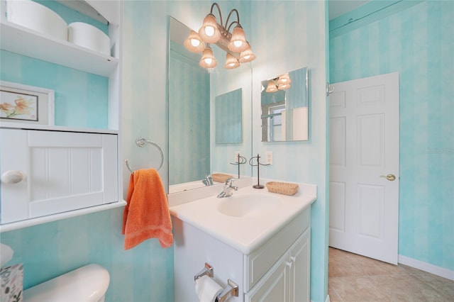 1527 Aqui Esta Dr Unit 3, Punta Gorda, FL 33950 - bathroom featuring vanity and baseboards