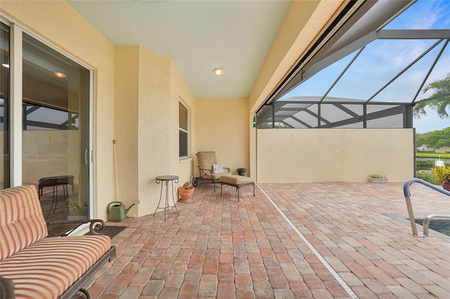 1527 Aqui Esta Dr Unit 3, Punta Gorda, FL 33950 - view of patio / terrace featuring a lanai