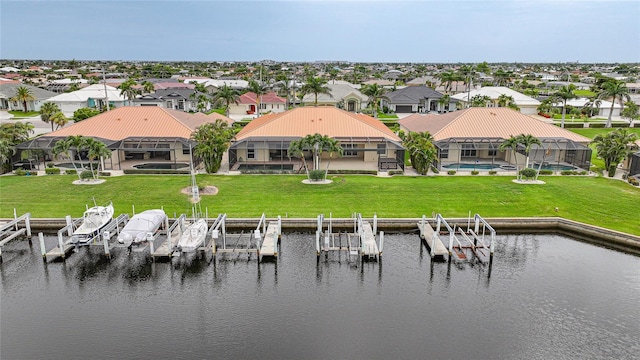 1527 Aqui Esta Dr Unit 3, Punta Gorda, FL 33950 - aerial perspective of suburban area featuring a nearby body of water