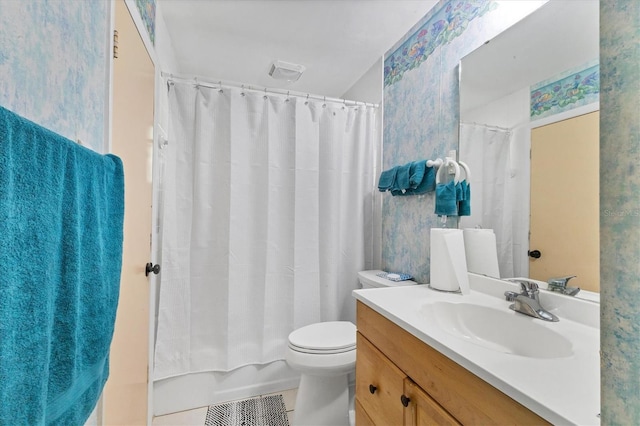 5983 Hobhill Ave, North Port, FL 34287 - full bath featuring vanity, toilet, and tile patterned flooring