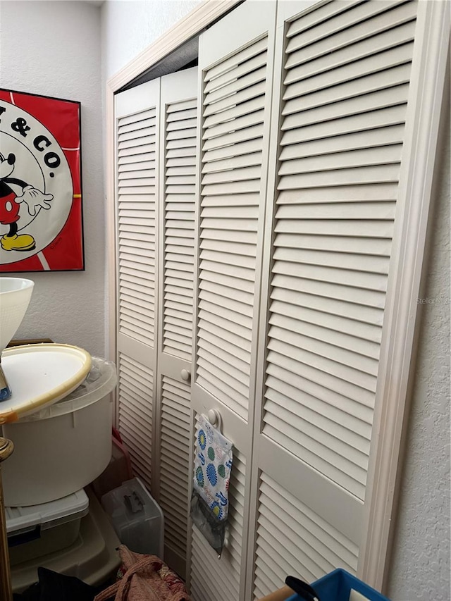 26312 Deep Creek Blvd, Punta Gorda, FL 33983 - bathroom featuring a closet and a textured wall