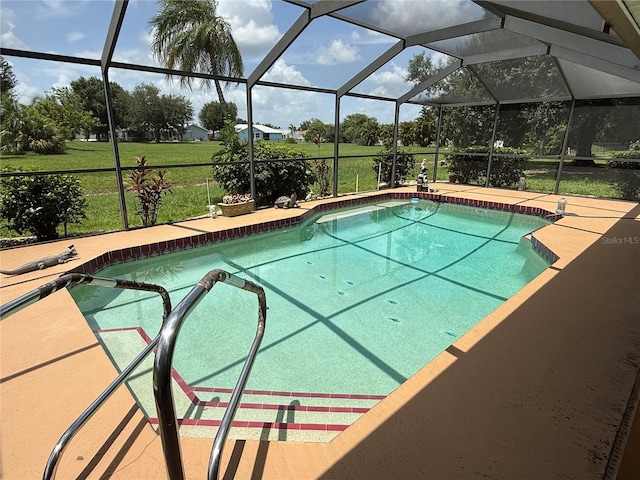 26312 Deep Creek Blvd, Punta Gorda, FL 33983 - outdoor pool featuring a lanai and a patio