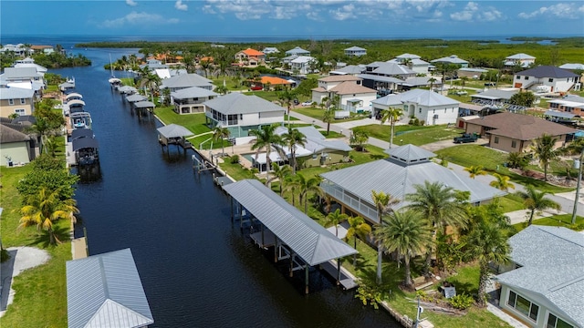 24261 Captain Kidd Blvd, Punta Gorda, FL 33955 - aerial perspective of suburban area featuring a nearby body of water
