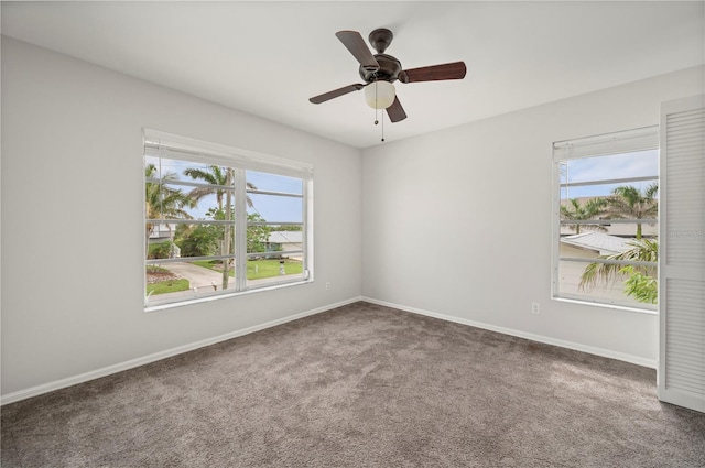 24261 Captain Kidd Blvd, Punta Gorda, FL 33955 - carpeted spare room with ceiling fan and baseboards