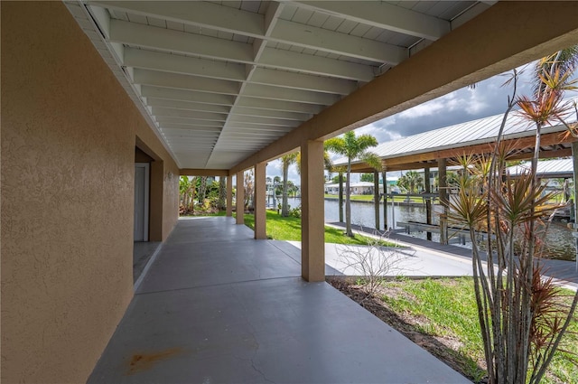 24261 Captain Kidd Blvd, Punta Gorda, FL 33955 - view of patio featuring a water view