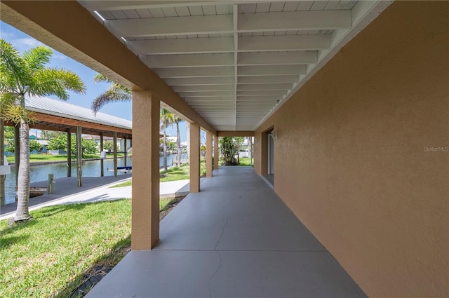 24261 Captain Kidd Blvd, Punta Gorda, FL 33955 - view of patio with a water view