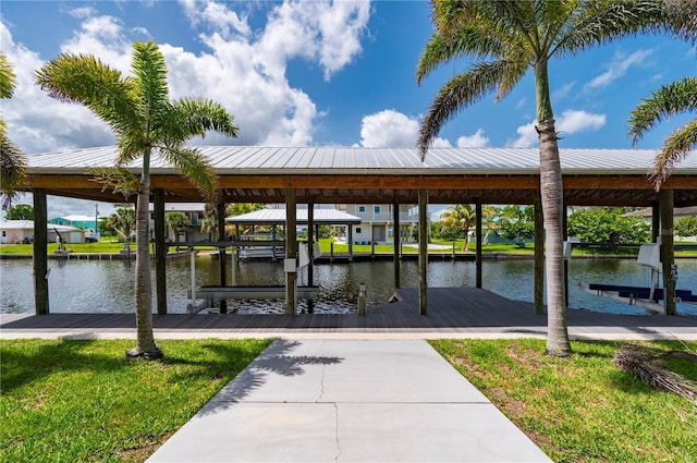 24261 Captain Kidd Blvd, Punta Gorda, FL 33955 - dock with boat lift and a water view