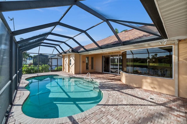 3322 Sandpiper Dr, Punta Gorda, FL 33950 - swimming pool with a patio area, french doors, and a lanai