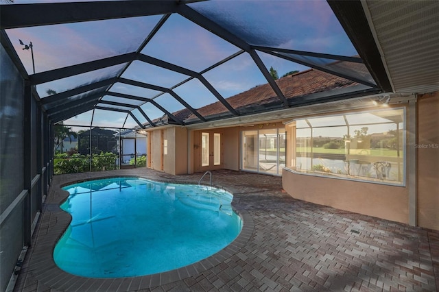 3322 Sandpiper Dr, Punta Gorda, FL 33950 - swimming pool with a patio, french doors, and a lanai