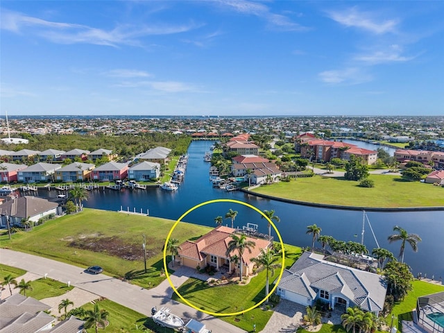 3322 Sandpiper Dr, Punta Gorda, FL 33950 - aerial perspective of suburban area featuring a large body of water