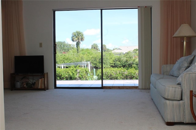 2467 Herron Ter, Port Charlotte, FL 33981 - living area with carpet and healthy amount of natural light