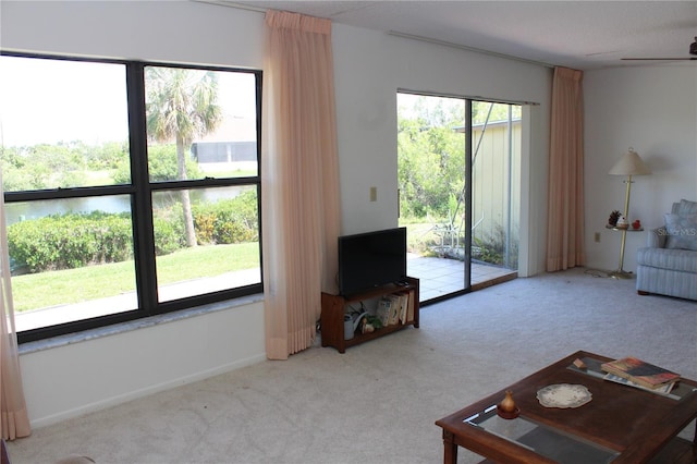 2467 Herron Ter, Port Charlotte, FL 33981 - living area with carpet floors