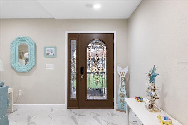 1141 Paraclete Rd, Punta Gorda, FL 33983 - entryway with light marble finish flooring
