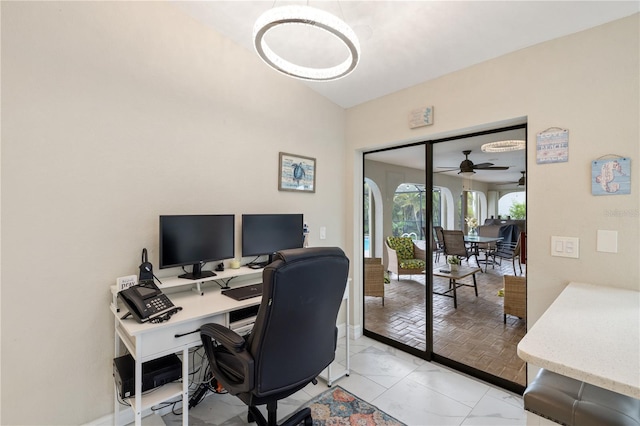 1141 Paraclete Rd, Punta Gorda, FL 33983 - office space featuring baseboards and ceiling fan