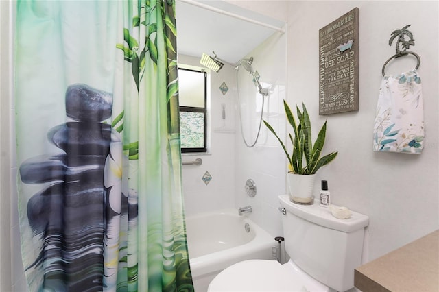 167 Marker Rd, Rotonda West, FL 33947 - bathroom featuring shower / bath combo and toilet