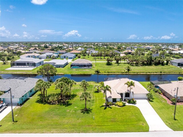 167 Marker Rd, Rotonda West, FL 33947 - aerial perspective of suburban area featuring a nearby body of water