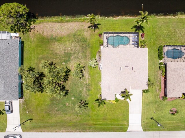167 Marker Rd, Rotonda West, FL 33947 - aerial view of property and surrounding area featuring a pool area