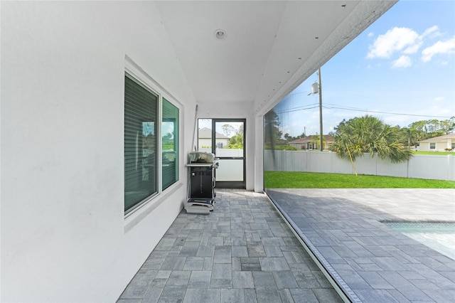1523 Napoleon Rd, North Port, FL 34288 - fenced backyard featuring a patio area and area for grilling