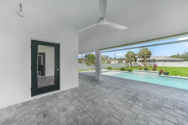 1523 Napoleon Rd, North Port, FL 34288 - view of swimming pool featuring a patio area and a fenced backyard