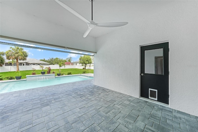 1523 Napoleon Rd, North Port, FL 34288 - view of swimming pool featuring a patio and ceiling fan