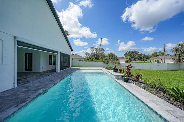 1523 Napoleon Rd, North Port, FL 34288 - view of swimming pool with a fenced backyard and a patio area