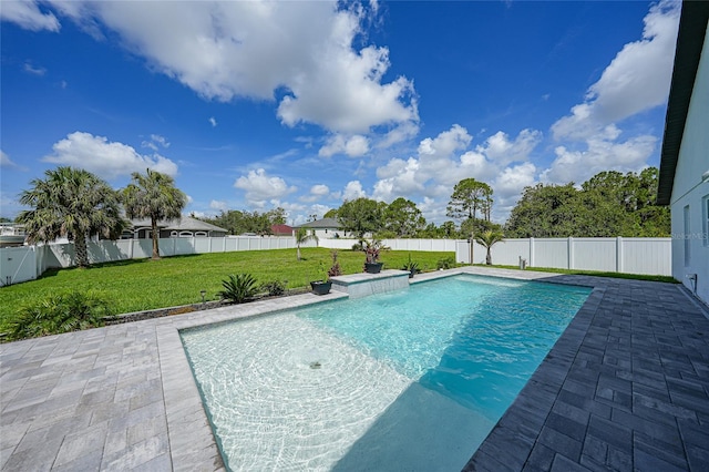 1523 Napoleon Rd, North Port, FL 34288 - view of swimming pool with a fenced backyard and a patio