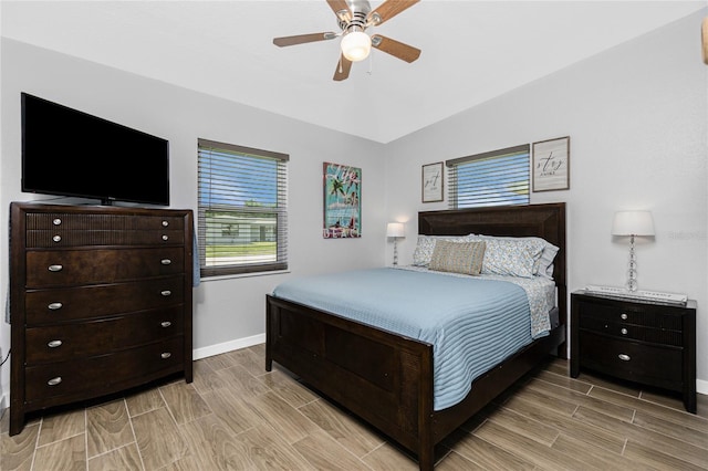 720 Dalton Blvd, Port Charlotte, FL 33952 - bedroom with wood tiled floors and ceiling fan
