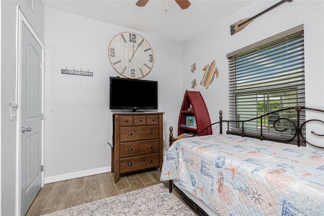 720 Dalton Blvd, Port Charlotte, FL 33952 - bedroom with wood finish floors and ceiling fan