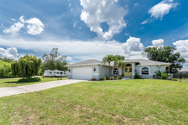 976 Great Falls Ter NW, Port Charlotte, FL 33948 - ranch-style house featuring a garage, stucco siding, and driveway