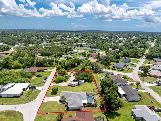 976 Great Falls Ter NW, Port Charlotte, FL 33948 - aerial view of residential area with property boundaries highlighted