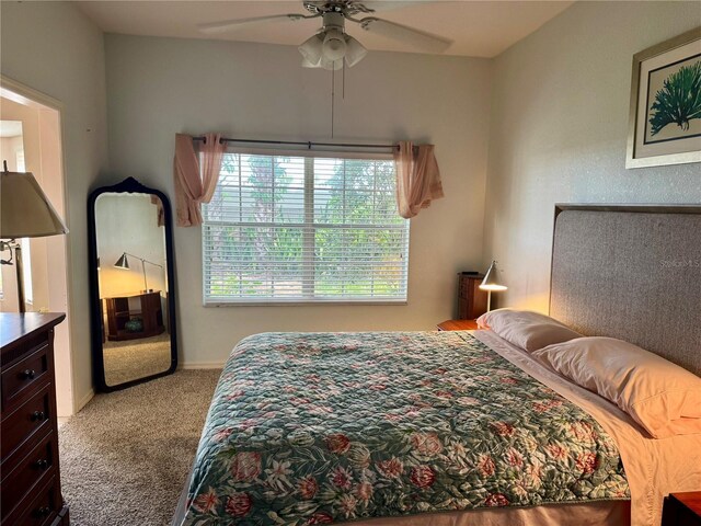 1625 Red Oak Ln, Port Charlotte, FL 33948 - bedroom featuring carpet flooring and a ceiling fan