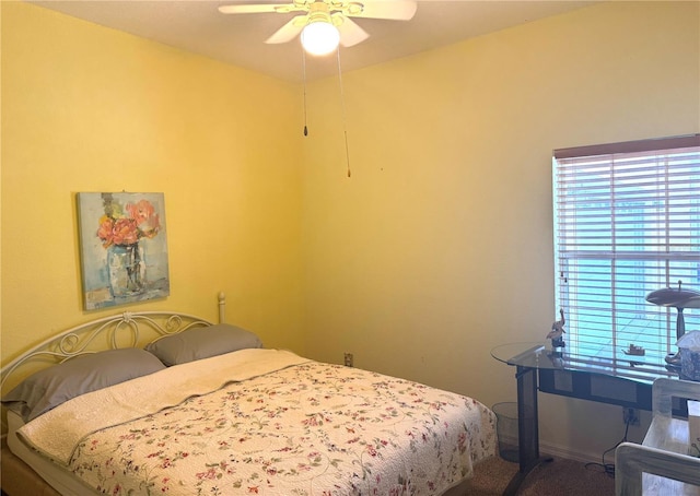 1625 Red Oak Ln, Port Charlotte, FL 33948 - carpeted bedroom with a ceiling fan