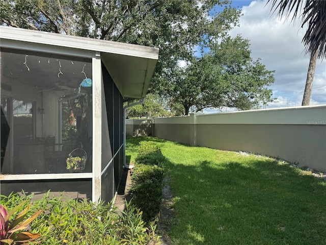 1625 Red Oak Ln, Port Charlotte, FL 33948 - view of yard featuring a sunroom