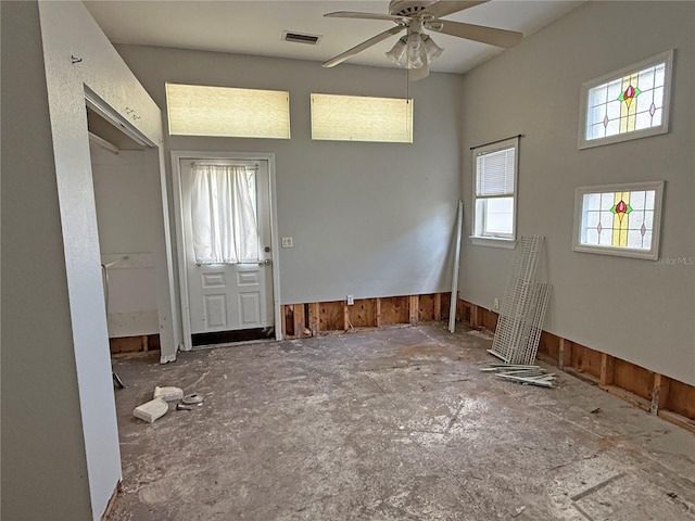 420 W Olympia Ave, Punta Gorda, FL 33950 - entryway with ceiling fan