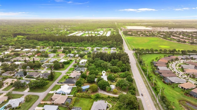 4996 49th St, Vero Beach, FL 32967 - aerial view of property and surrounding area with nearby suburban area