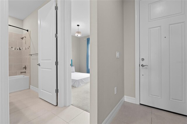 2477 Gabel Oak Dr, North Port, FL 34289 - foyer entrance with light tile patterned floors