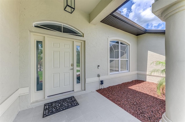 4038 Corydon Ave, North Port, FL 34286 - entrance to property with stucco siding